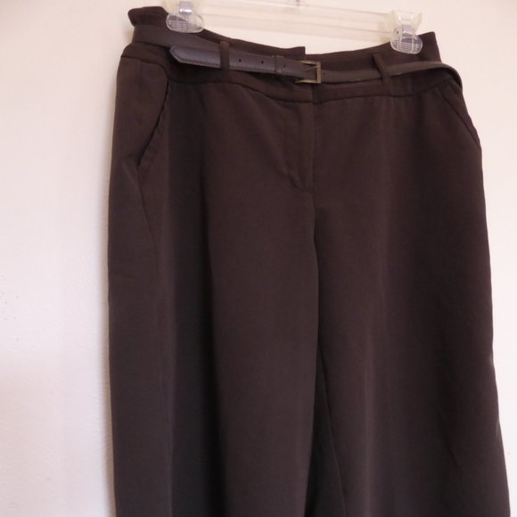 Brown Wide Leg Capri Pants - by East 5th - Picture 1 of 5